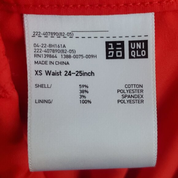 Uniqlo tangerine jaquard striped skirt with pockets - Picture 6 of 7